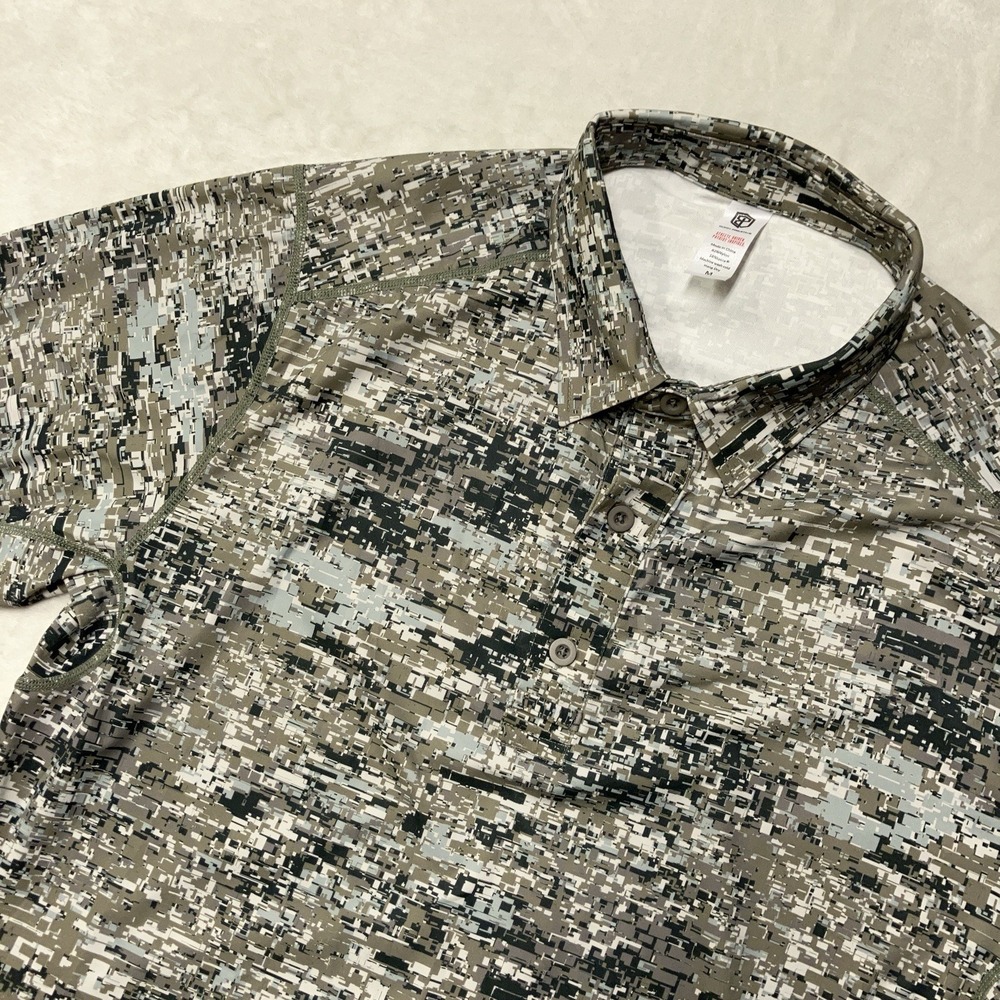 Born Primitive Polo Shirt Desert‎ Digital Camo Print Performance Men's Size M